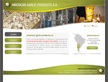 Tablet Screenshot of americangarlic.com.ar